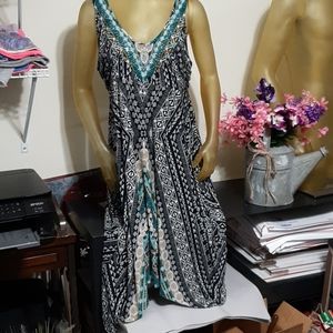 Style and Co. Size Large Multi Color Dress